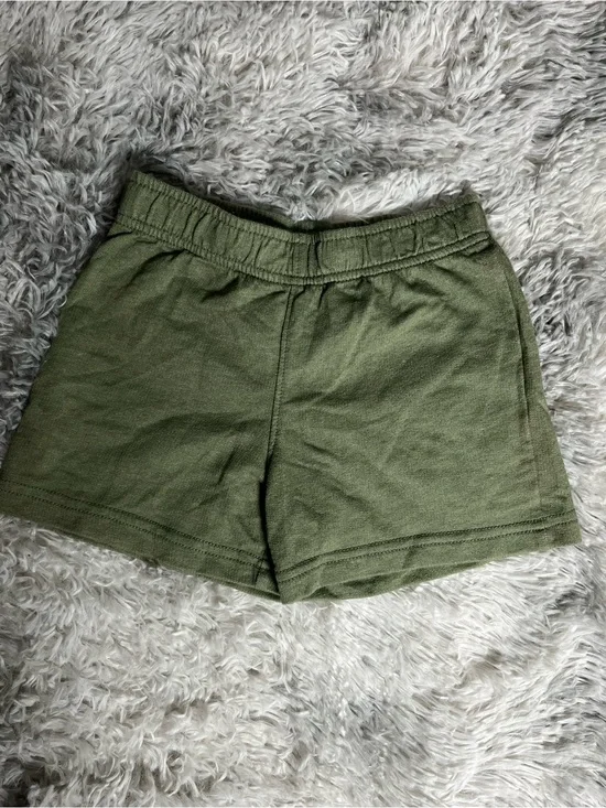Carter’s Toddler Girls Olive Green Pull On Shorts 4T Casual Elastic Waist