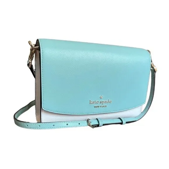 Preloved Kate Spade Carson Convertible Crossbody Bag Purse - Colorblock Poolside