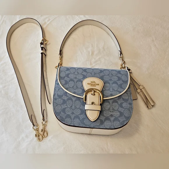 Coach Kleo Shoulder Bag In Signature Chambray