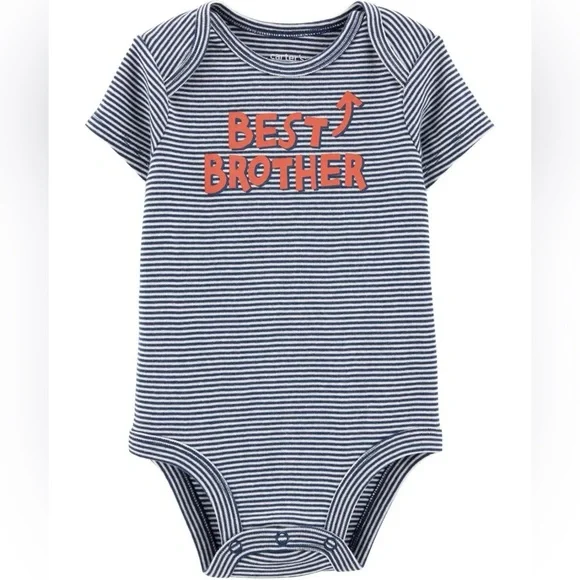 Carter’s Baby Boys Best Brother Short Sleeved Crew Neck Bodysuit - 18M