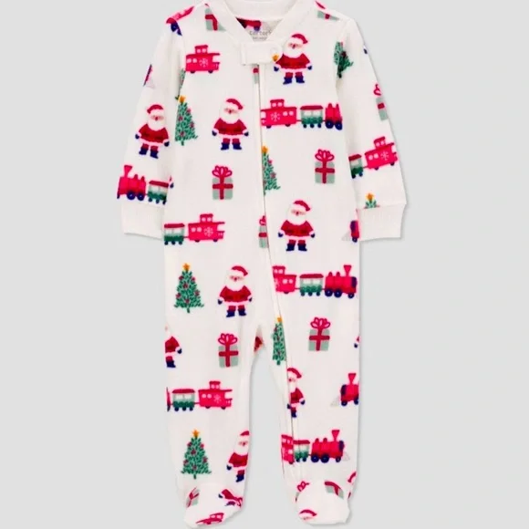 Carter's Just One You® Baby Santa Workshop Sleep N' Play - White 3 Month