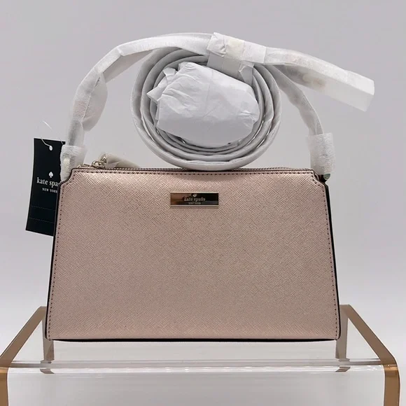 Kate Spade Kenzie Limited Edition Metallic Mini Crossbody Rose Gold