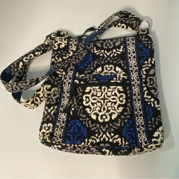 Vera Bradley Black and Blue Crossbody Bag