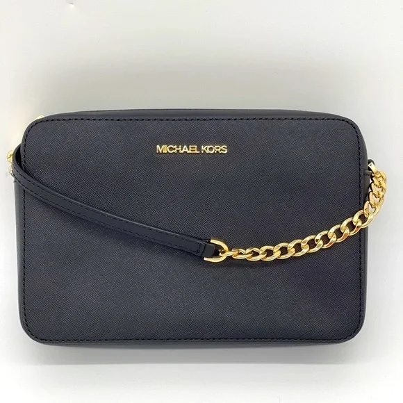 Michael Kors LG EW Crossbody Black Bag