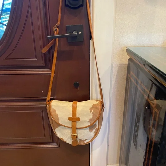 KATHERINE WARD VINTAGE CALF HAIR CROSSBODY