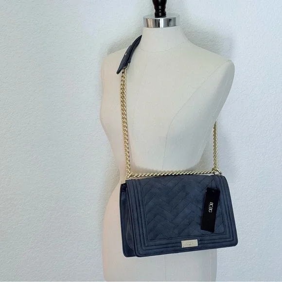 NWT BCBG Convertible Shoulder/Crossbody/Handbag~Dusty Blue