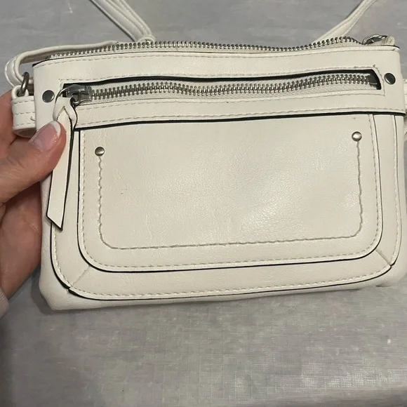 INC International Concepts Elegant White Crossbody Bag