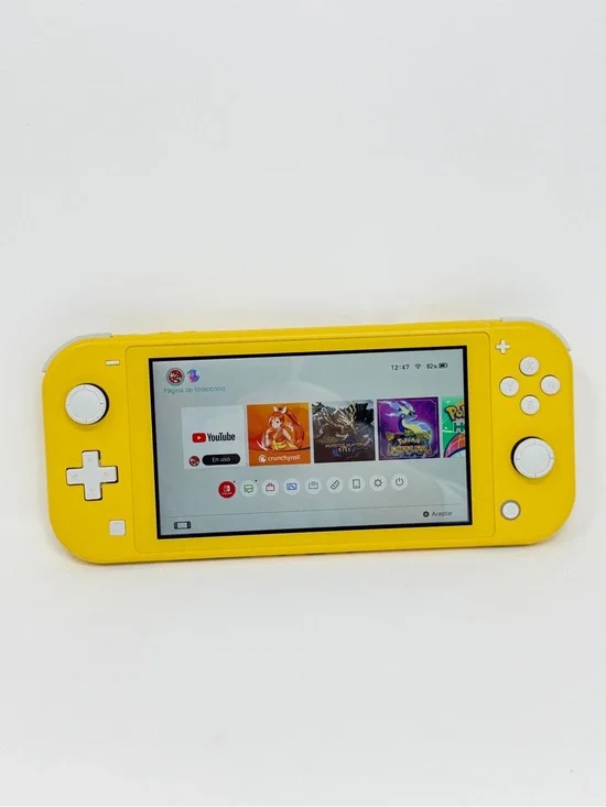 Nintendo Switch Lite Yellow Handheld Gaming Console with White Buttons