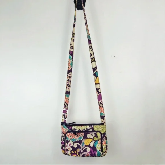 Vera Bradley Crossbody Bag Retired Plum Crazy Purple Purse