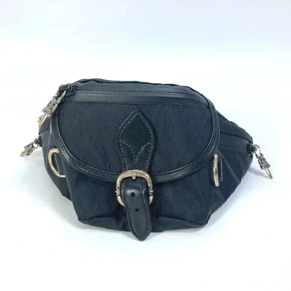 CHROME HEARTS SNAT PACK MINI Gunslinger Waist Pouch Bag body bag Nylon Black