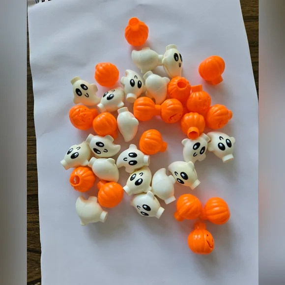 Vintage Halloween Plastic Mold Syring Light Covers