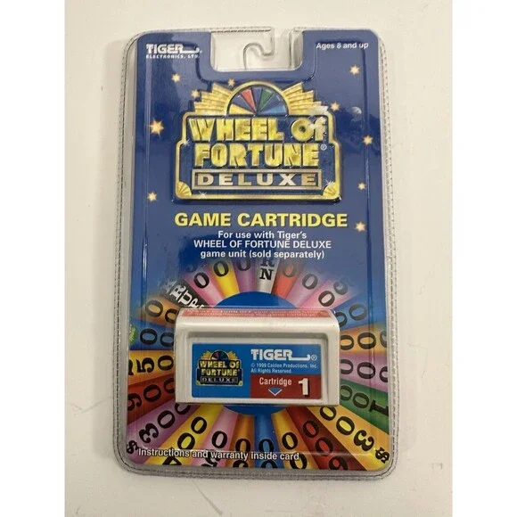 Wheel of Fortune Deluxe Game Cartridge 1 Tiger Electronics Handheld 1999  New