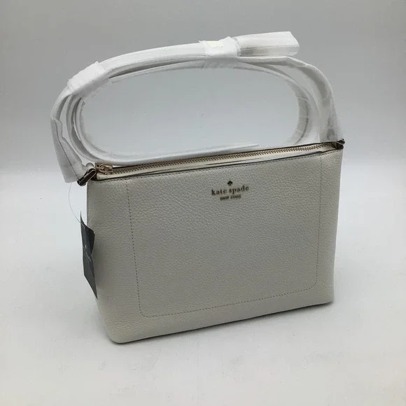 Kate Spade Leila Meringue‎ Pebbled Leather Medium Crossbody Bag Purse NWT
