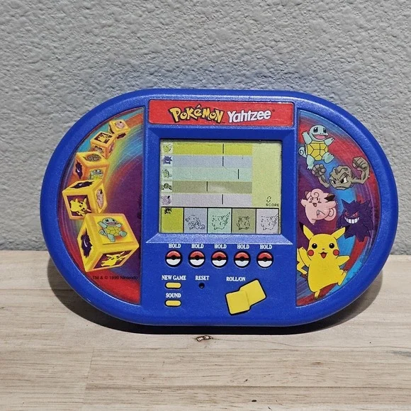Pokemon Yahtzee 1999 Hasbro Electronic Handheld Video Game - Tested!