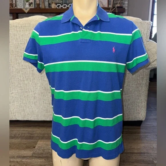 Ralph Lauren • Custom Fit Striped Polo