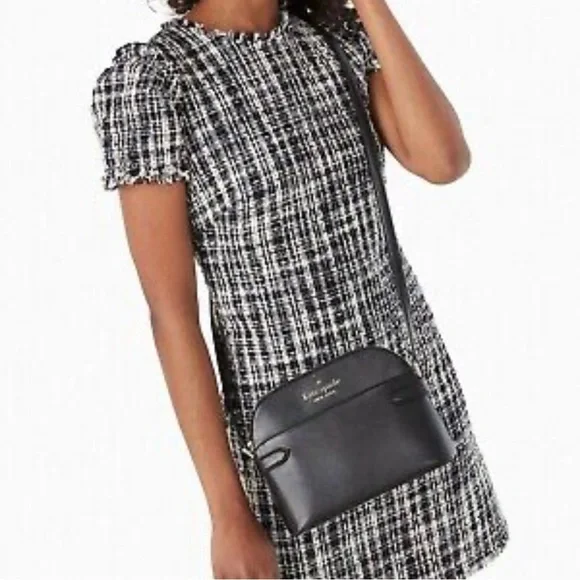 Kate Spade Staci Dome Crossbody in black NWT