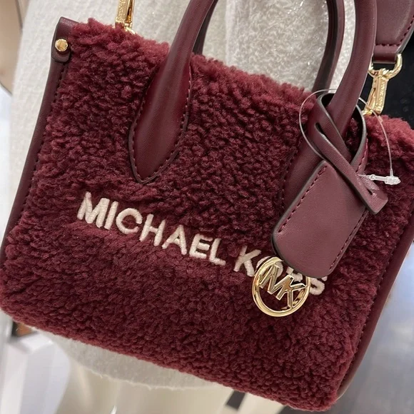 Michael Kors Mirella Extra-Small Sherpa XS SHOPPER XBODY SHEARLING Crossbody