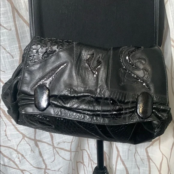 Sharif Vintage Black  Patchwork Women's Bag