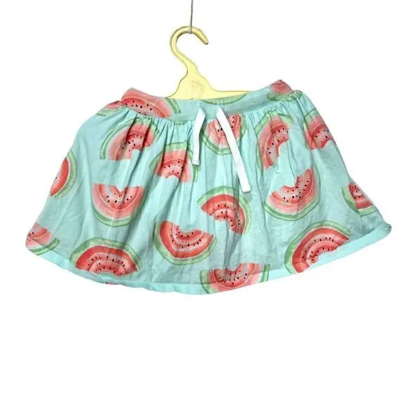 Carters 4T Blue Watermelon Allover Print Skort‎ Skirt Shorts Mint Green Fruity