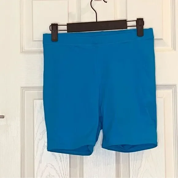 Skims Recycled Swim Mid Waist Short Size Small Turquoise