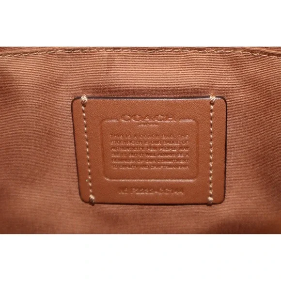 Coach Dempsey File Bag In Signature Jacquard With Varsity Stripe Crossbody Beige
