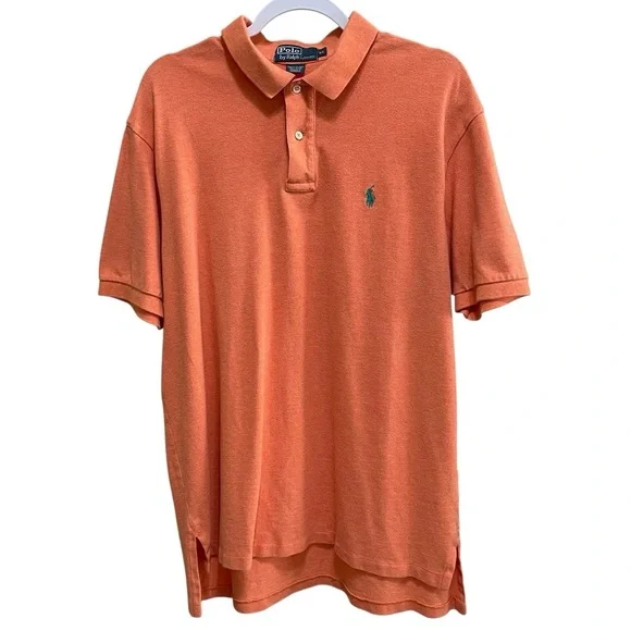 Polo Ralph Lauren Polo Shirt 100% Cotton Embroidered Pony Preppy Summer Size XL