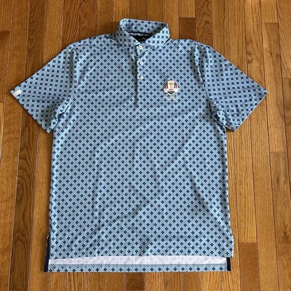 RLX Ralph Lauren USA 2023‎ Marco Simone Rome Italy Golf Polo Mens Medium AOP