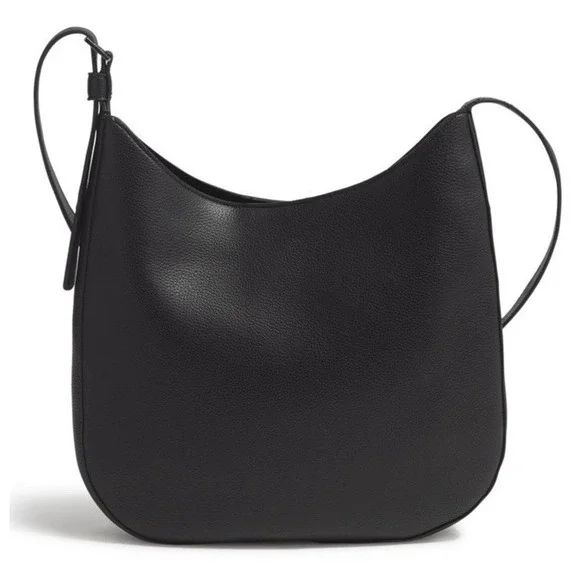 Vera Bradley Faux Leather Hobo Convertible Crossbody Moonlight Black