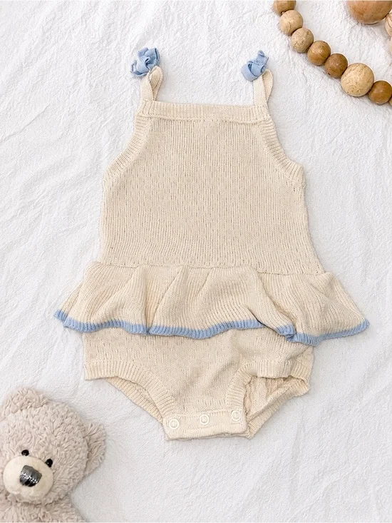 carter’s knit ruffle baby romper