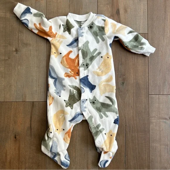 6M Carter's Wildlife Fleece Footie