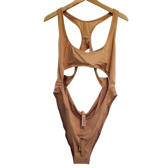 Skims Women's Cut Out Monokini‎ One Piece Swimsuit Size 2X NWT Vacation Pool