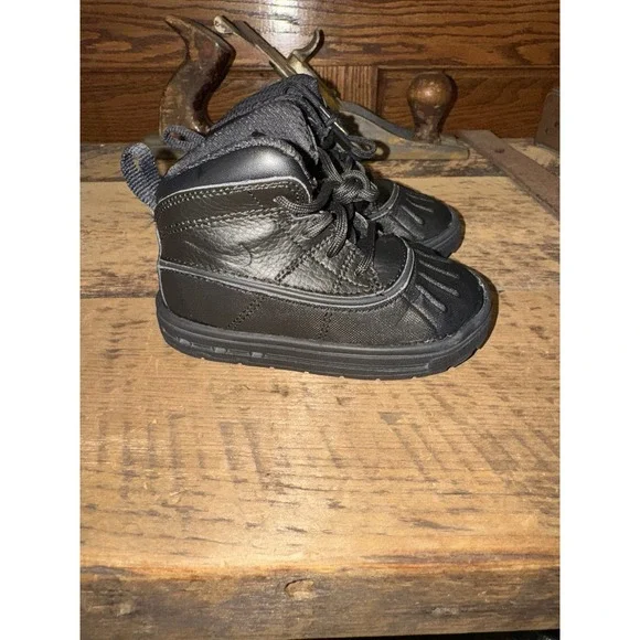 NIKE‎ Toddler WOODSIDE II HIGH 'BLACK' 524874-001 SIZE 6C