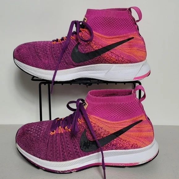 NIKE PEGASUS ALL OUT FLYKNIT MAX GS  YOUTH GIRLS  Sz 4Y  PINK