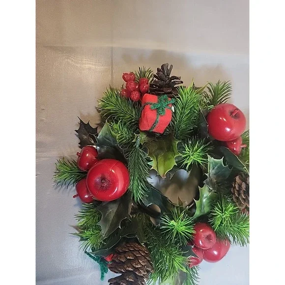 Small Vintage Artificial‎ Christmas Wreath