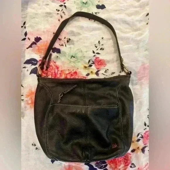 The Sak Sequoia Hobo Bag‎ in Leather, Single Shoulder Strap Black