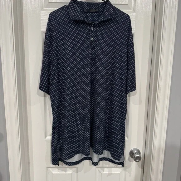 RLX Ralph Lauren Polo Mens XL Compass All Over Print Performance Stretch Golf