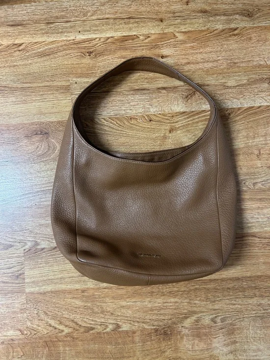 Michael Kors Classic Brown Leather Shoulder Hobo Bag