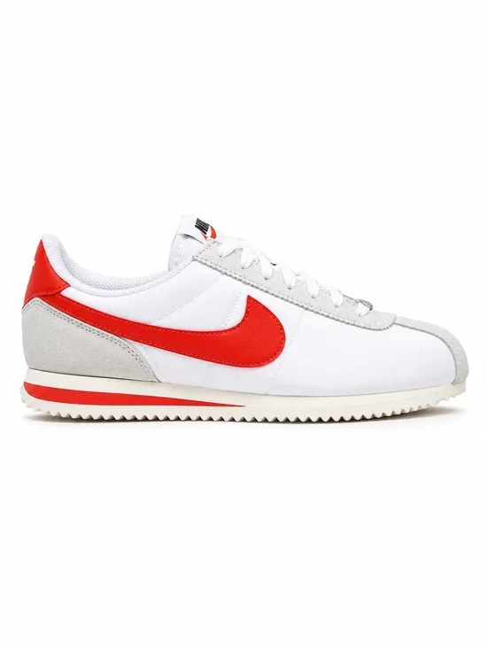 Nike Cortez Textile GS White Picante Red Sneakers shoes size 7Y NWOT  IH7654-100