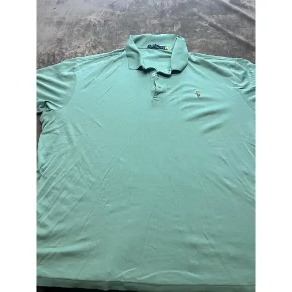 Polo Ralph Lauren Teal Polo Shirt Men’s size 4XB 4TG Small Pony Short‎ Sleeve