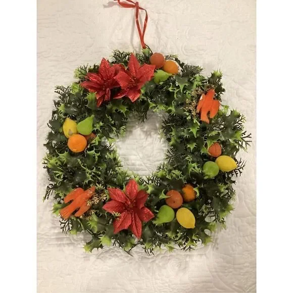 Vintage Christmas Kitschy Wreath