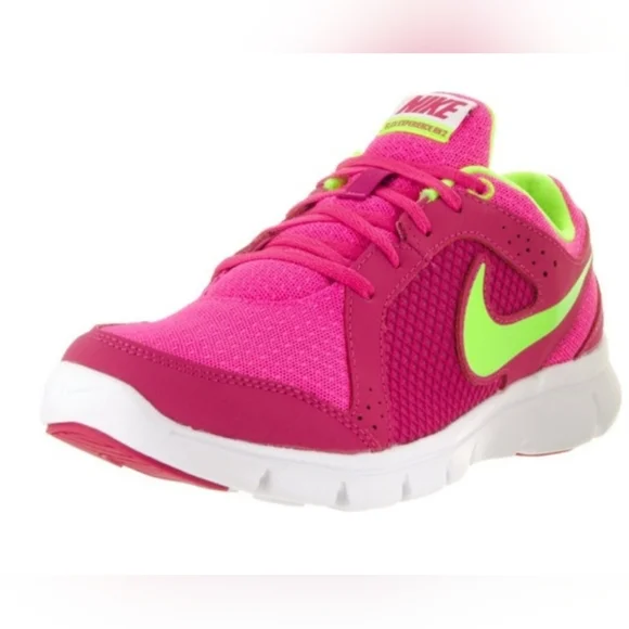 Nike‎ Flex Experience Shoes Youth Girl's sz 7 Pink