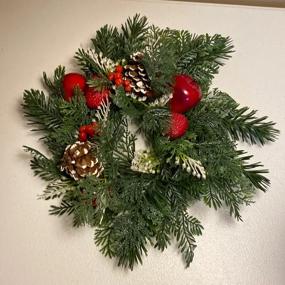 🎄🎄🎄 Plastic Christmas Candle Wreath