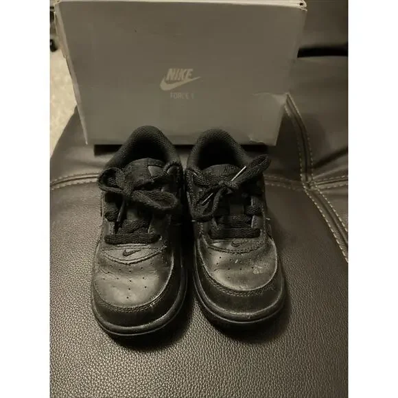 Nike Air Force 1 Black toddler size 7C with original box 314194009
