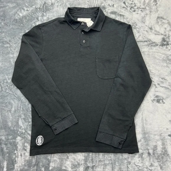 Vintage Polo By Ralph Laurel 67 100% Cotton Long‎ Sleeve Shirt Men’s L Black EUC