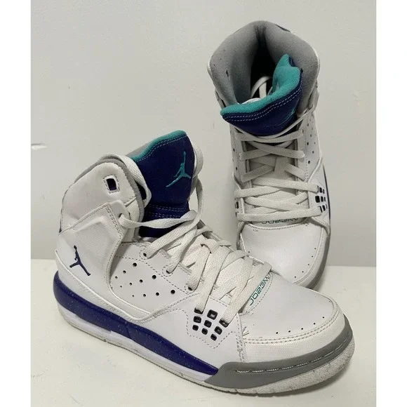 Nike Air Jordan‎ Shoes Kids 6Y SC-1 538699-109 White Grape Basketball Sneakers