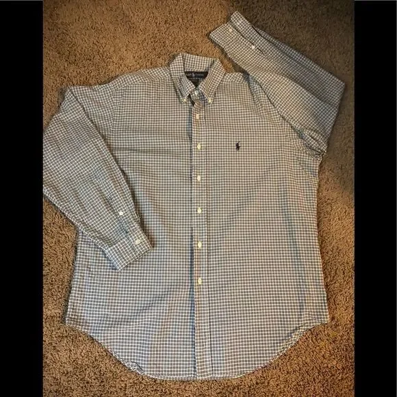 Ralph Lauren plaid button down sz 16
