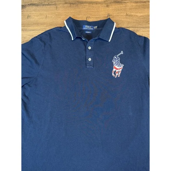 Ralph Lauren‎ Polo Men's XLTG, Classic Fit, Blue With Larger Pony