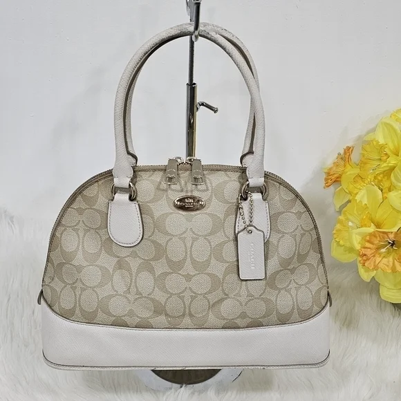 Coach Cora signature khaki