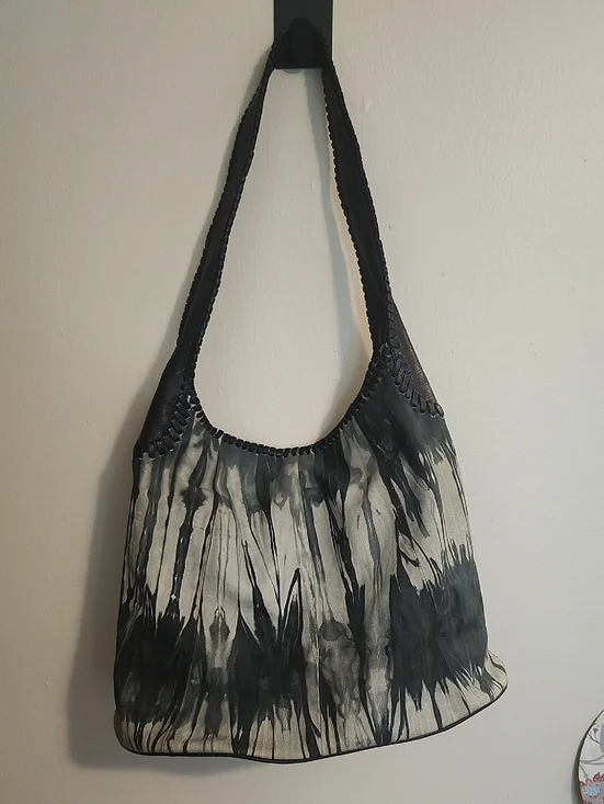 V By Eva Tie-Dye Hobo Shoulder Bag