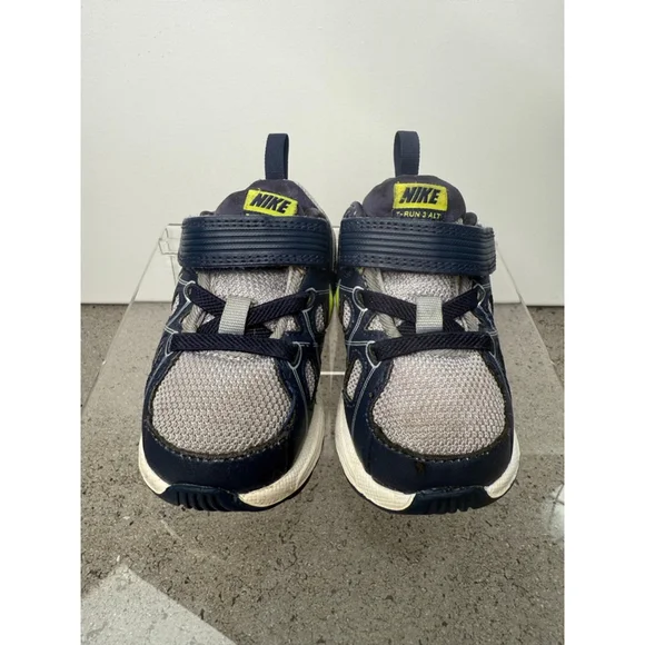 Kids' Nike T-Run 3 Alt Sneakers Navy/Gray Size 4C